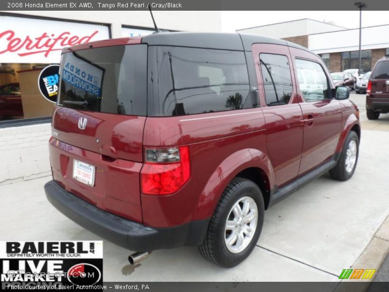 Tango Red Pearl / Gray/Black 2008 Honda Element EX AWD
