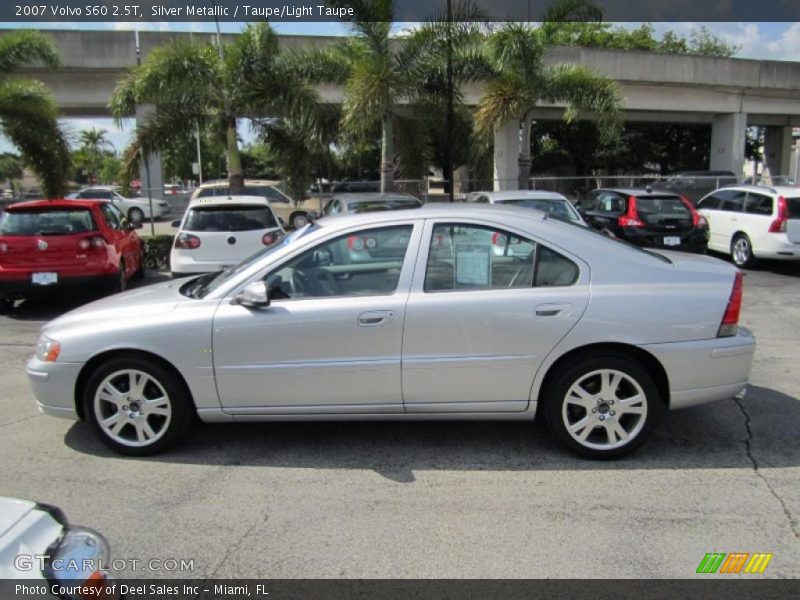 Silver Metallic / Taupe/Light Taupe 2007 Volvo S60 2.5T