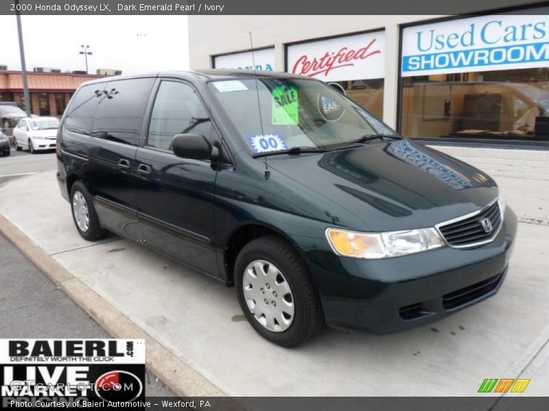 Dark Emerald Pearl / Ivory 2000 Honda Odyssey LX