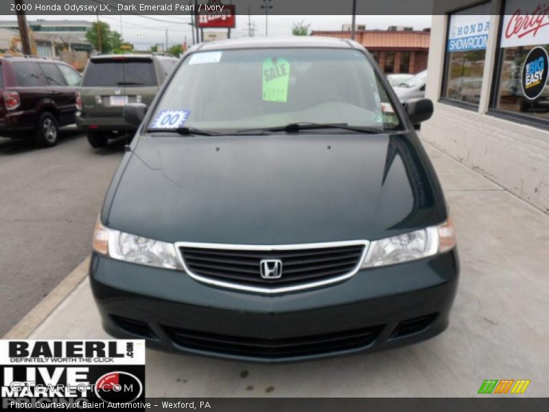 Dark Emerald Pearl / Ivory 2000 Honda Odyssey LX