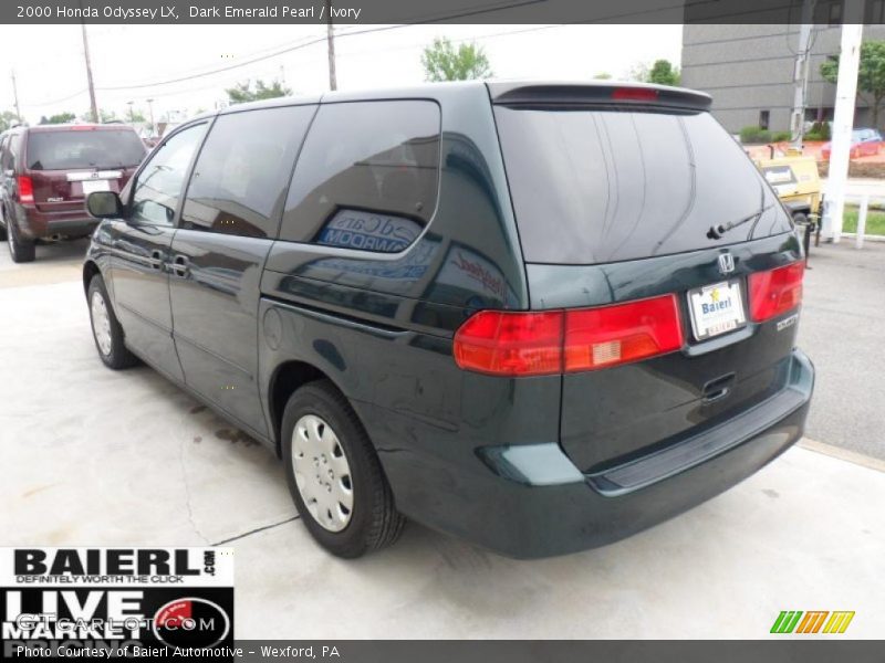 Dark Emerald Pearl / Ivory 2000 Honda Odyssey LX