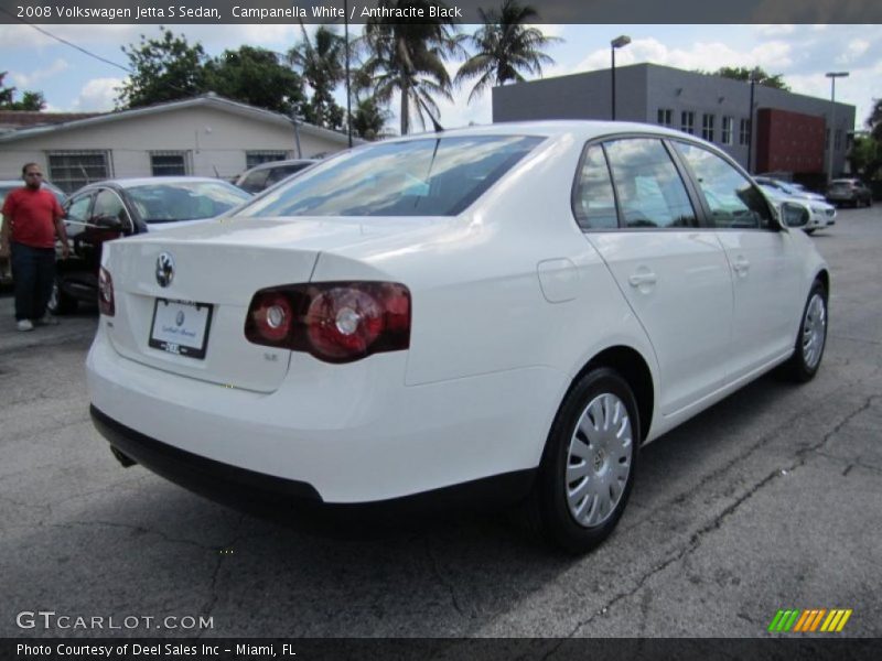 Campanella White / Anthracite Black 2008 Volkswagen Jetta S Sedan