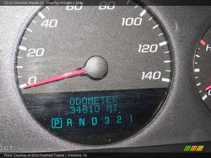 Silver Ice Metallic / Gray 2010 Chevrolet Impala LS