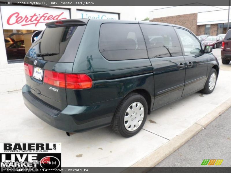 Dark Emerald Pearl / Ivory 2000 Honda Odyssey LX