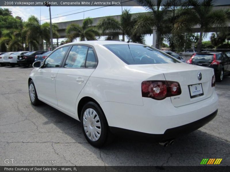 Campanella White / Anthracite Black 2008 Volkswagen Jetta S Sedan