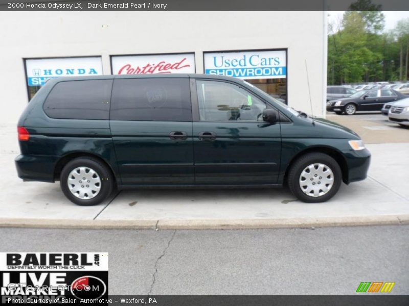 Dark Emerald Pearl / Ivory 2000 Honda Odyssey LX