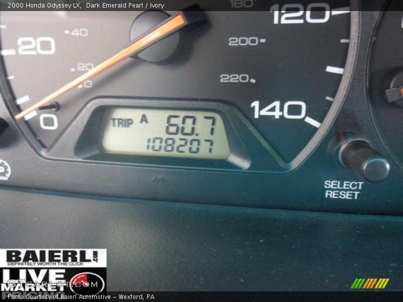 Dark Emerald Pearl / Ivory 2000 Honda Odyssey LX