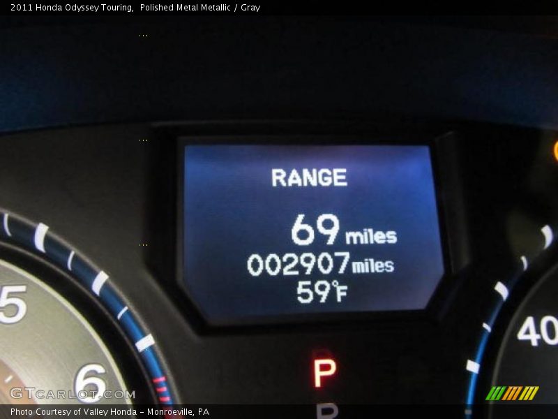 Polished Metal Metallic / Gray 2011 Honda Odyssey Touring