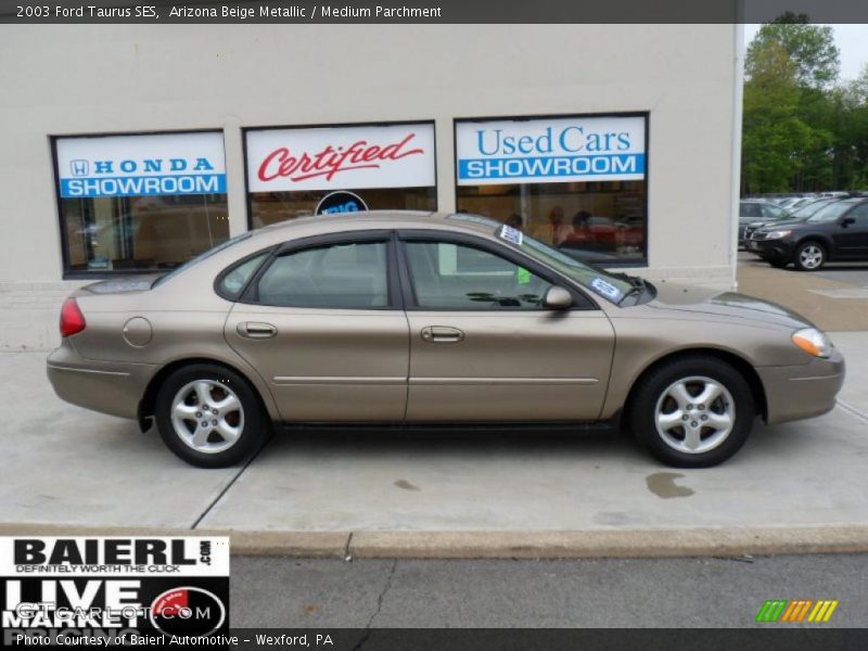 Arizona Beige Metallic / Medium Parchment 2003 Ford Taurus SES