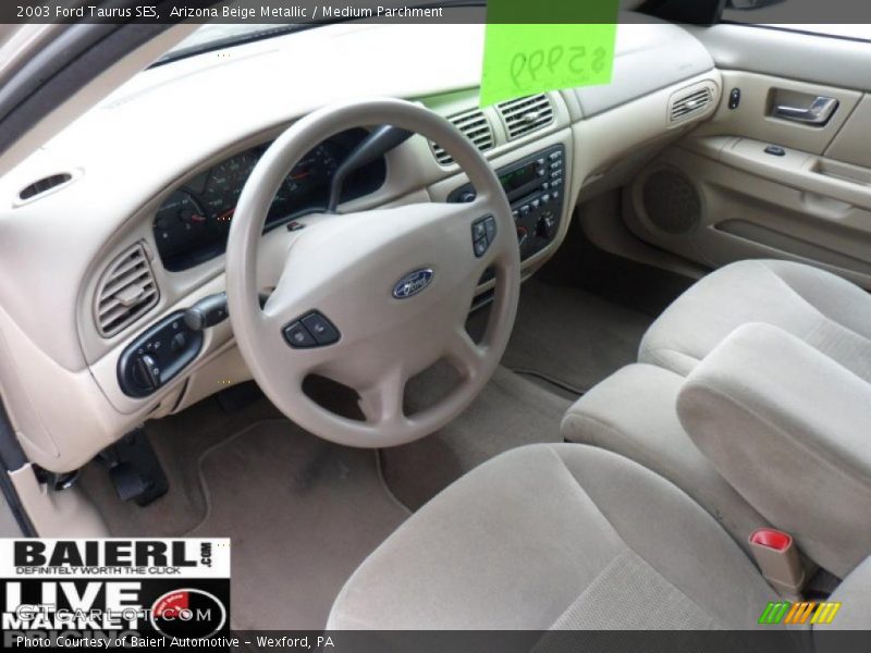 Arizona Beige Metallic / Medium Parchment 2003 Ford Taurus SES