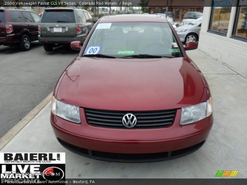 Colorado Red Metallic / Beige 2000 Volkswagen Passat GLS V6 Sedan