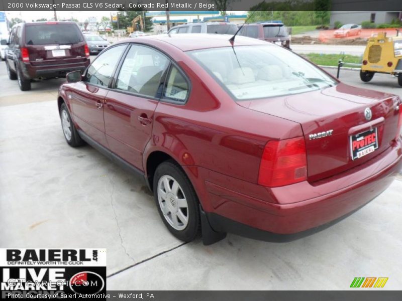 Colorado Red Metallic / Beige 2000 Volkswagen Passat GLS V6 Sedan