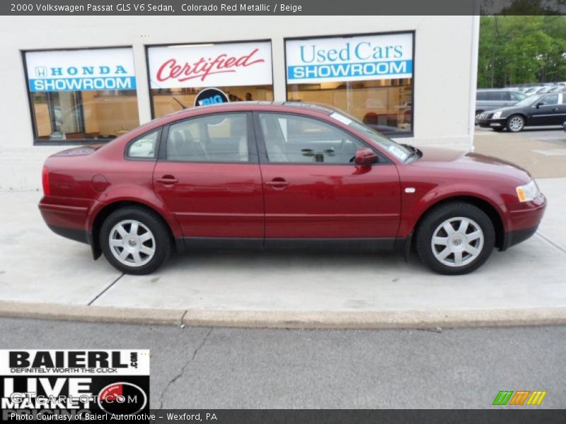 Colorado Red Metallic / Beige 2000 Volkswagen Passat GLS V6 Sedan