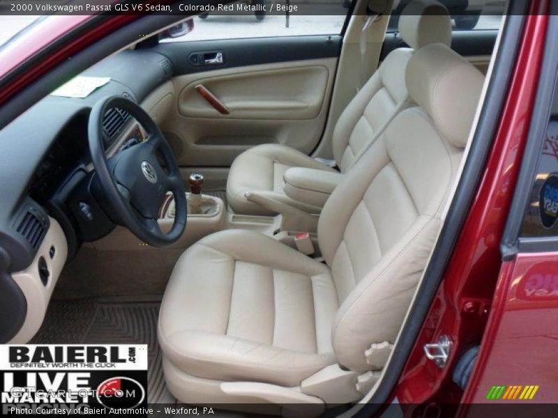 Colorado Red Metallic / Beige 2000 Volkswagen Passat GLS V6 Sedan