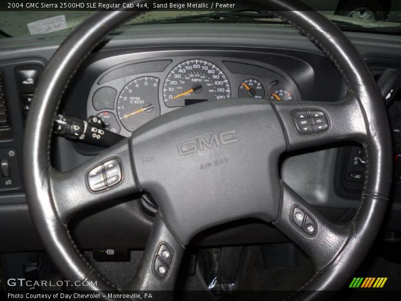 Sand Beige Metallic / Pewter 2004 GMC Sierra 2500HD SLE Regular Cab 4x4