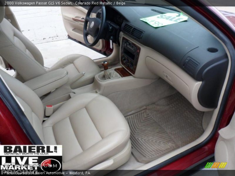 Colorado Red Metallic / Beige 2000 Volkswagen Passat GLS V6 Sedan