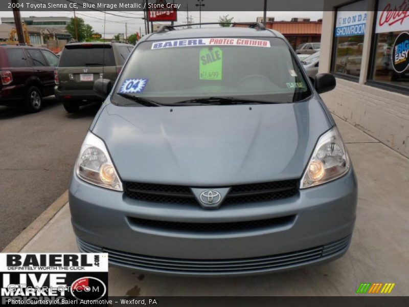 Blue Mirage Metallic / Stone Gray 2004 Toyota Sienna CE