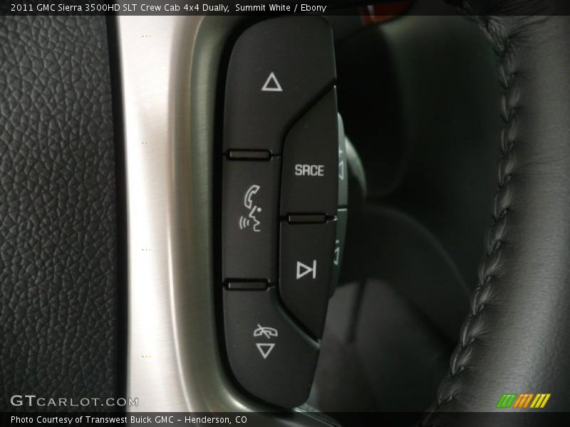 Summit White / Ebony 2011 GMC Sierra 3500HD SLT Crew Cab 4x4 Dually