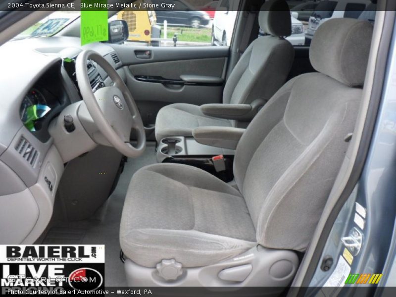 Blue Mirage Metallic / Stone Gray 2004 Toyota Sienna CE