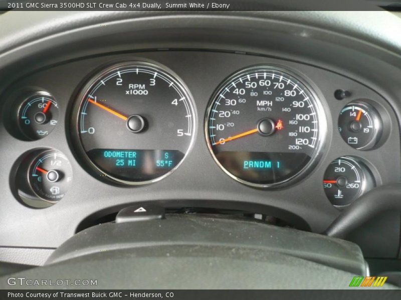Summit White / Ebony 2011 GMC Sierra 3500HD SLT Crew Cab 4x4 Dually