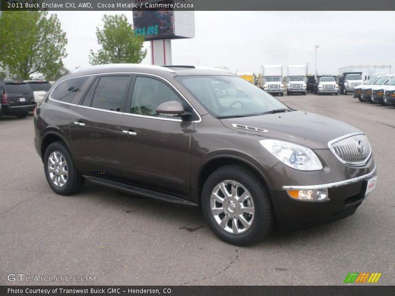 Cocoa Metallic / Cashmere/Cocoa 2011 Buick Enclave CXL AWD