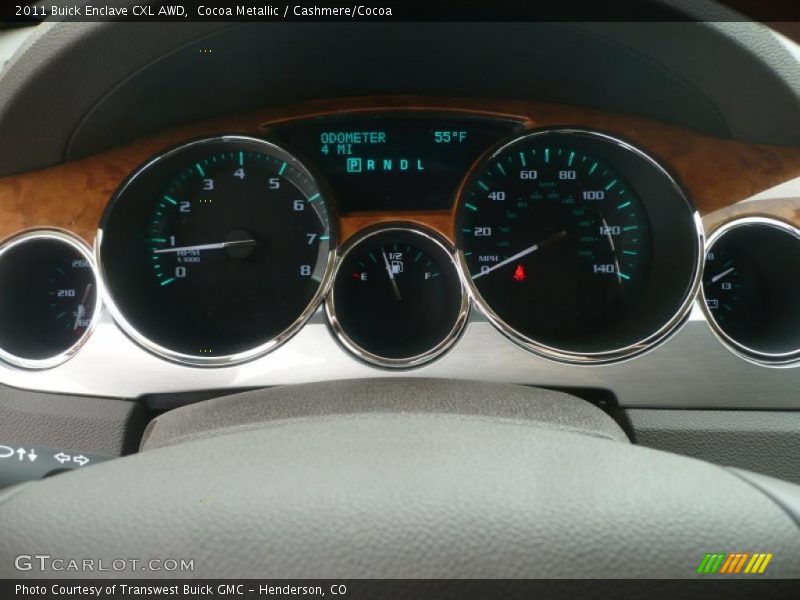 Cocoa Metallic / Cashmere/Cocoa 2011 Buick Enclave CXL AWD