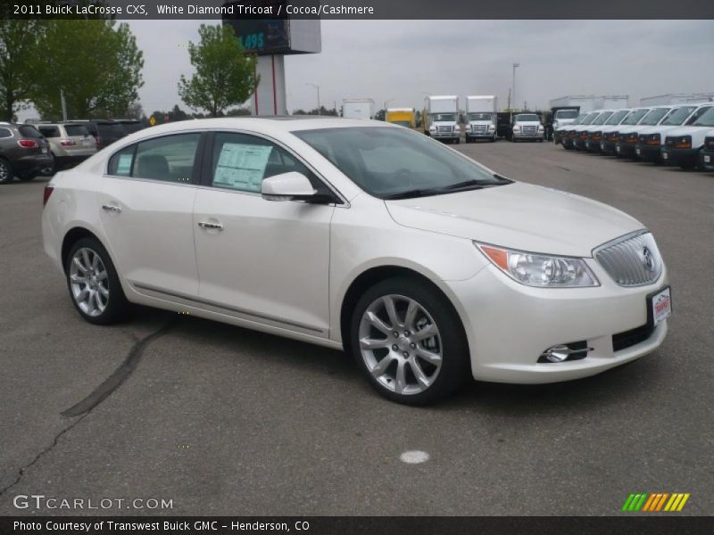 White Diamond Tricoat / Cocoa/Cashmere 2011 Buick LaCrosse CXS