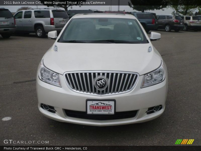 White Diamond Tricoat / Cocoa/Cashmere 2011 Buick LaCrosse CXS