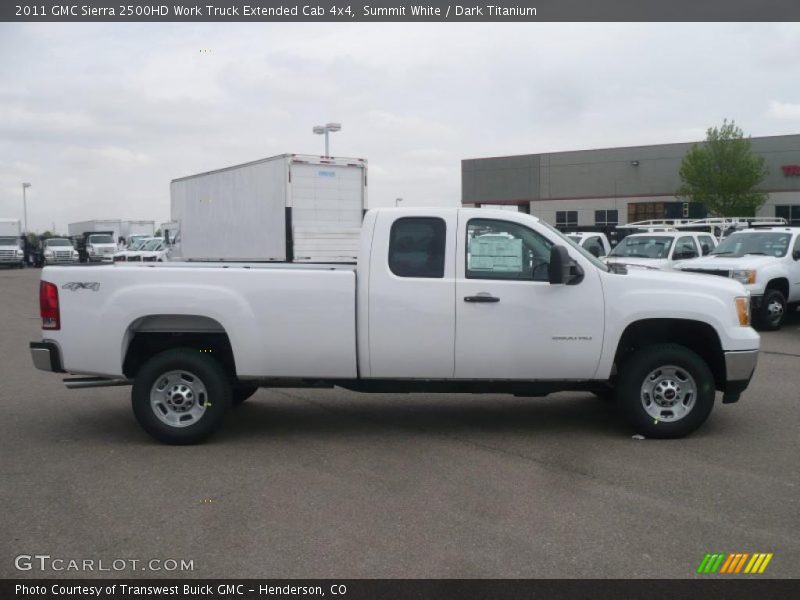 Summit White / Dark Titanium 2011 GMC Sierra 2500HD Work Truck Extended Cab 4x4