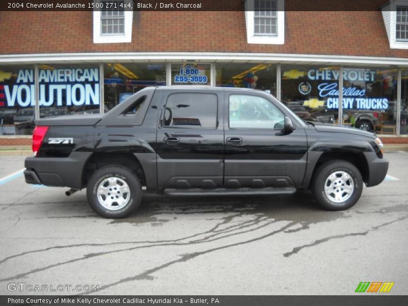 Black / Dark Charcoal 2004 Chevrolet Avalanche 1500 Z71 4x4