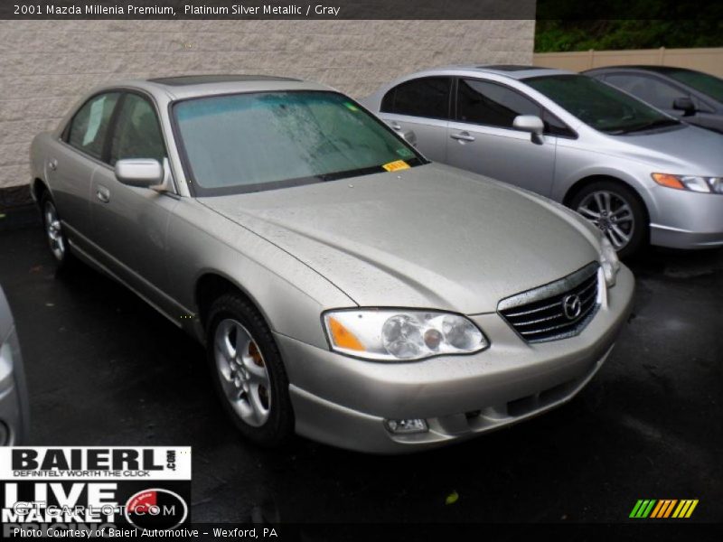 Platinum Silver Metallic / Gray 2001 Mazda Millenia Premium