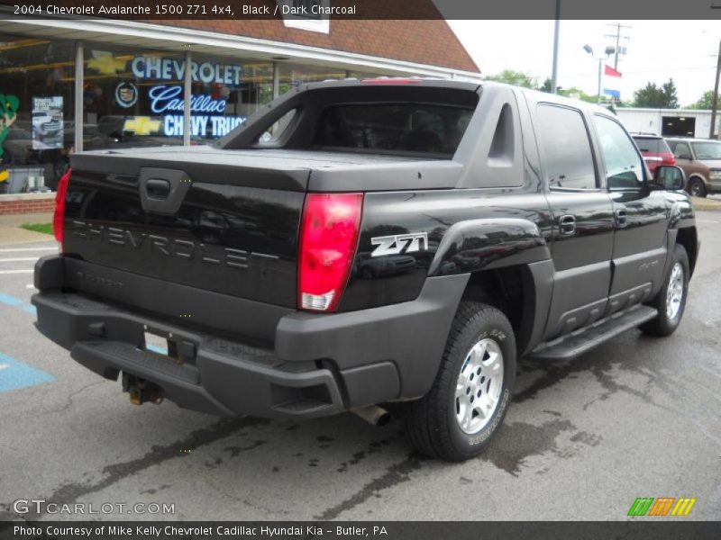 Black / Dark Charcoal 2004 Chevrolet Avalanche 1500 Z71 4x4