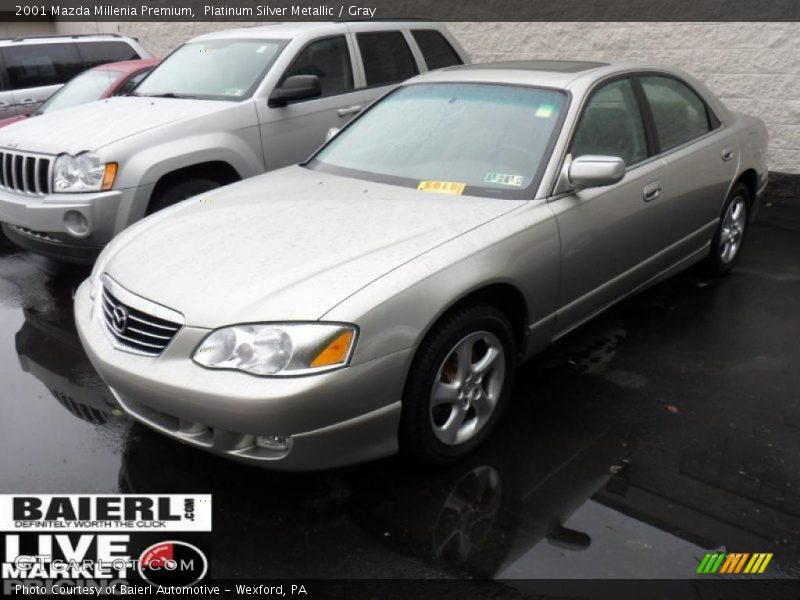 Platinum Silver Metallic / Gray 2001 Mazda Millenia Premium