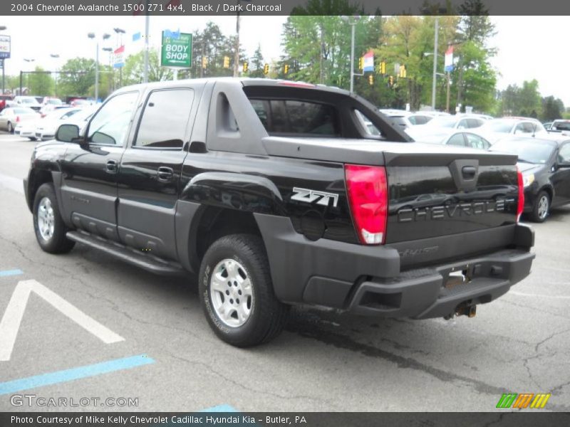 Black / Dark Charcoal 2004 Chevrolet Avalanche 1500 Z71 4x4