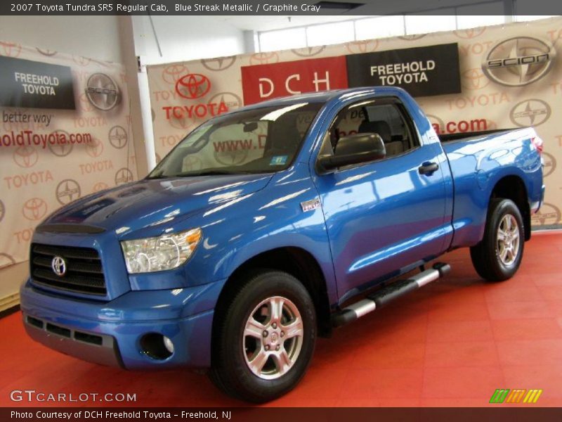 Blue Streak Metallic / Graphite Gray 2007 Toyota Tundra SR5 Regular Cab