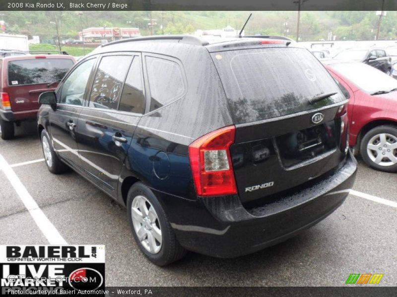 Black Cherry / Beige 2008 Kia Rondo LX
