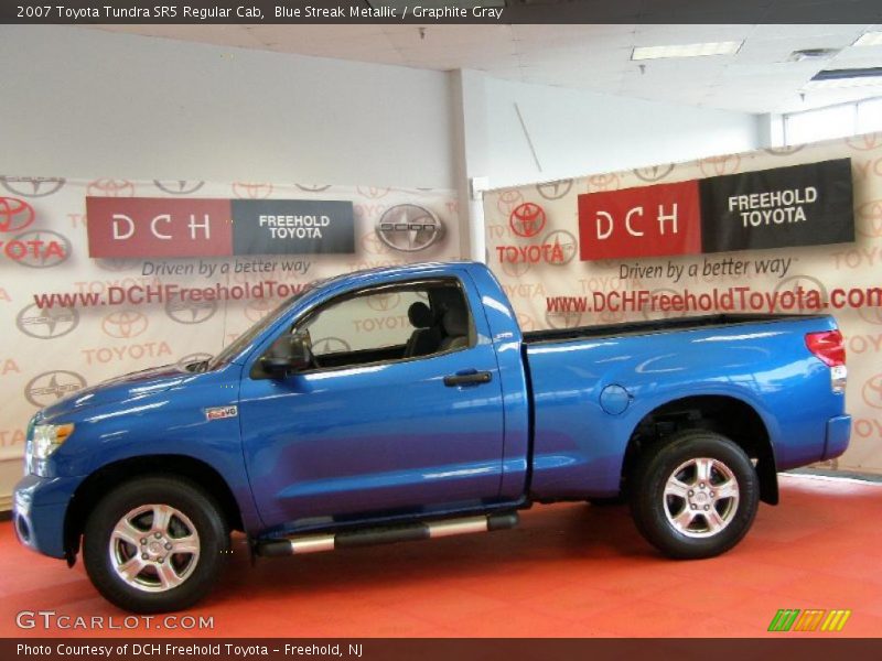 Blue Streak Metallic / Graphite Gray 2007 Toyota Tundra SR5 Regular Cab