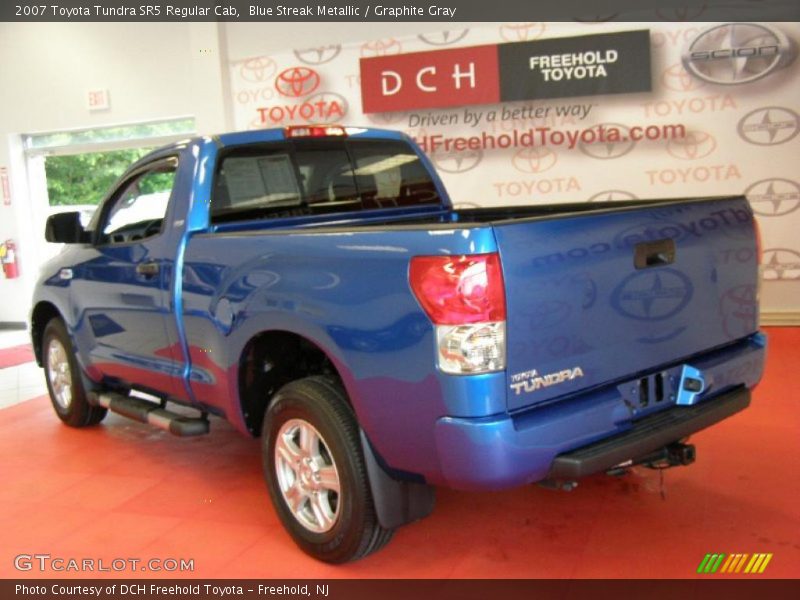 Blue Streak Metallic / Graphite Gray 2007 Toyota Tundra SR5 Regular Cab