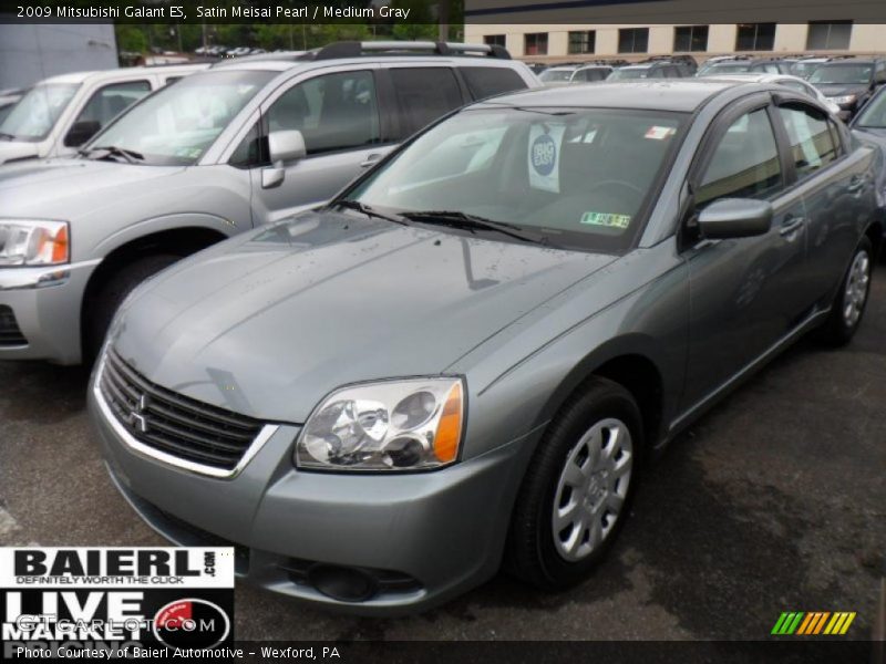 Satin Meisai Pearl / Medium Gray 2009 Mitsubishi Galant ES
