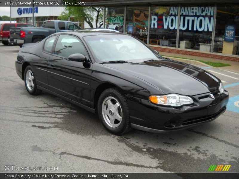 Black / Ebony 2002 Chevrolet Monte Carlo LS