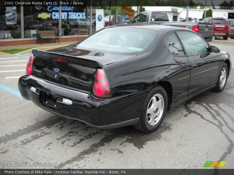 Black / Ebony 2002 Chevrolet Monte Carlo LS