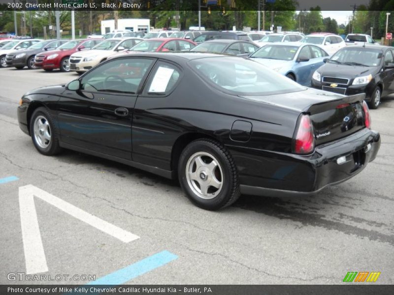 Black / Ebony 2002 Chevrolet Monte Carlo LS