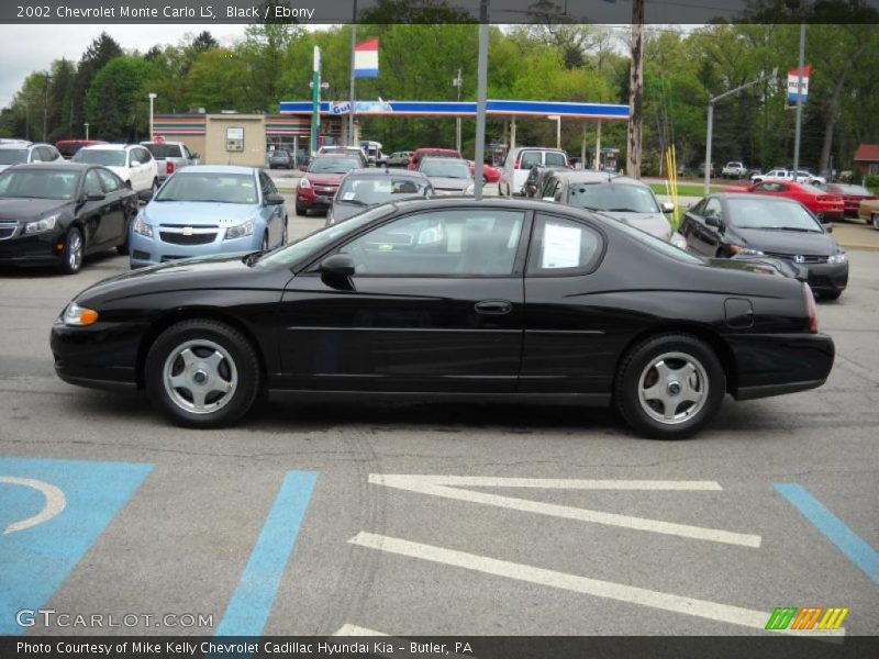 Black / Ebony 2002 Chevrolet Monte Carlo LS