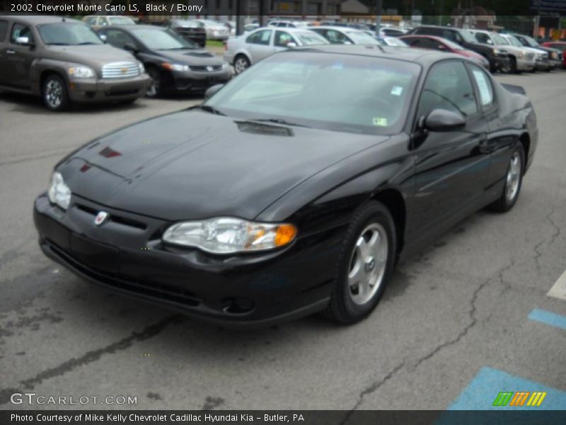 Black / Ebony 2002 Chevrolet Monte Carlo LS