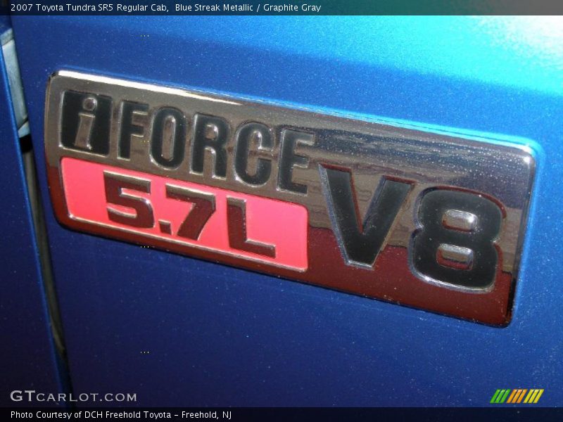 Blue Streak Metallic / Graphite Gray 2007 Toyota Tundra SR5 Regular Cab