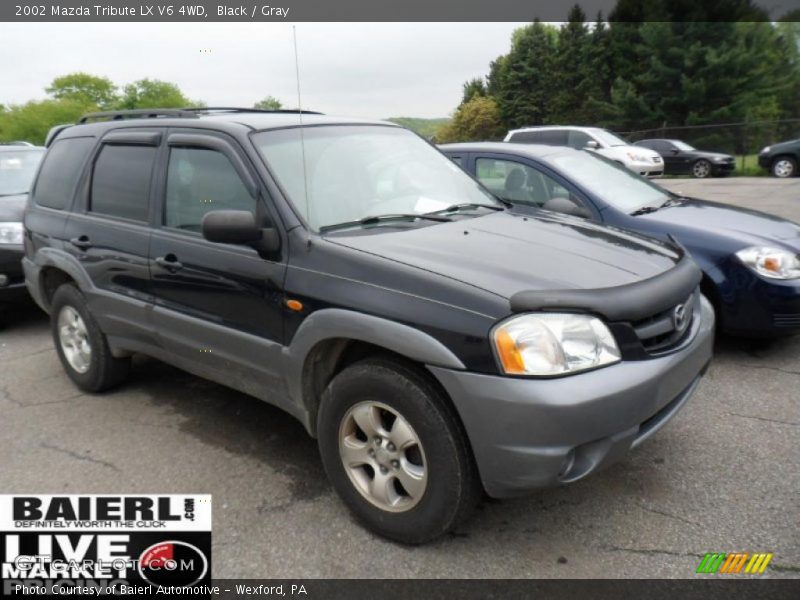 Black / Gray 2002 Mazda Tribute LX V6 4WD