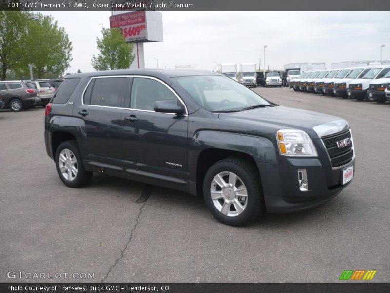 Cyber Gray Metallic / Light Titanium 2011 GMC Terrain SLE AWD