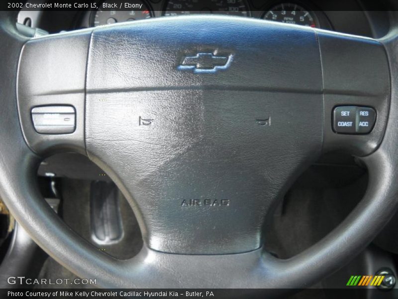 Black / Ebony 2002 Chevrolet Monte Carlo LS