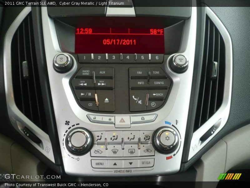 Cyber Gray Metallic / Light Titanium 2011 GMC Terrain SLE AWD