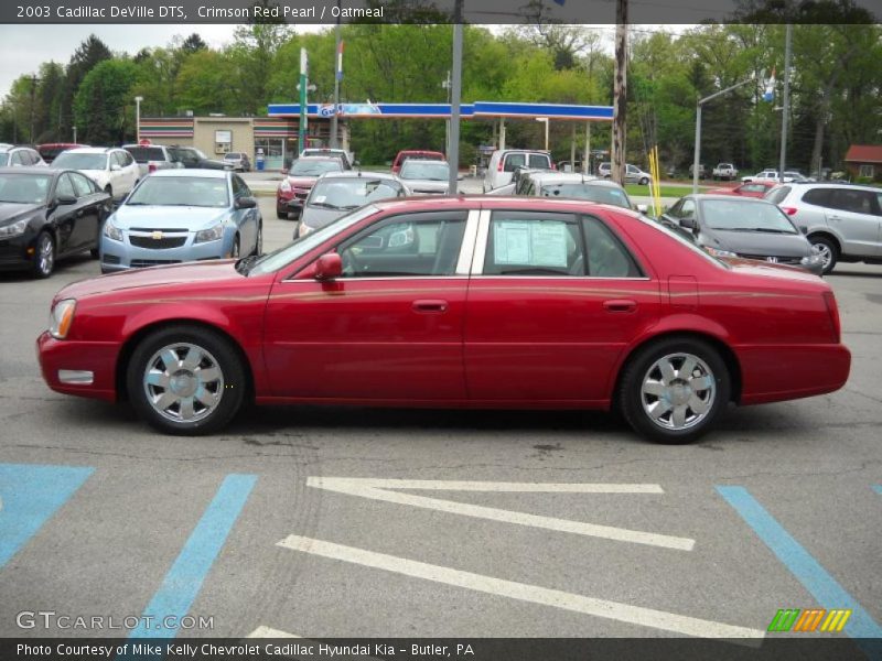 Crimson Red Pearl / Oatmeal 2003 Cadillac DeVille DTS